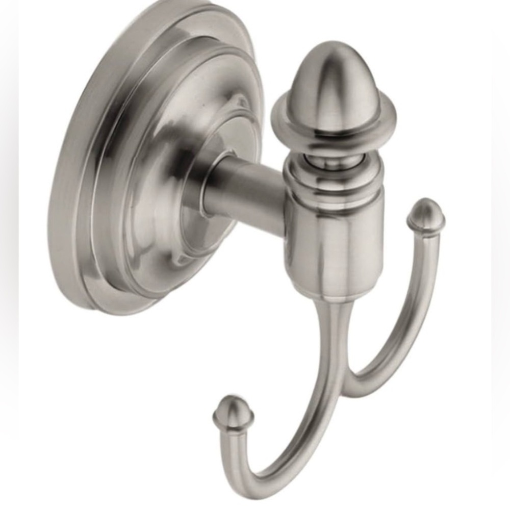Stockton Wall Mounted Double Robe Hook
See More by Moen in Brushed Nickel